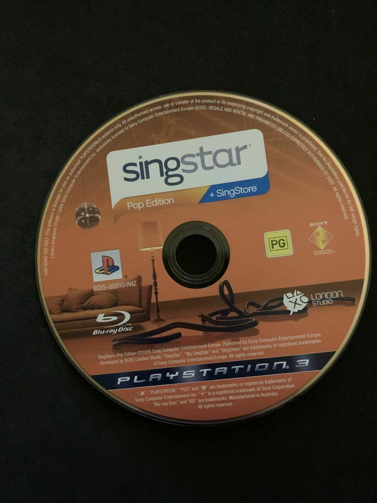 Singstar Pop Edition - SONY PS3 with Manual