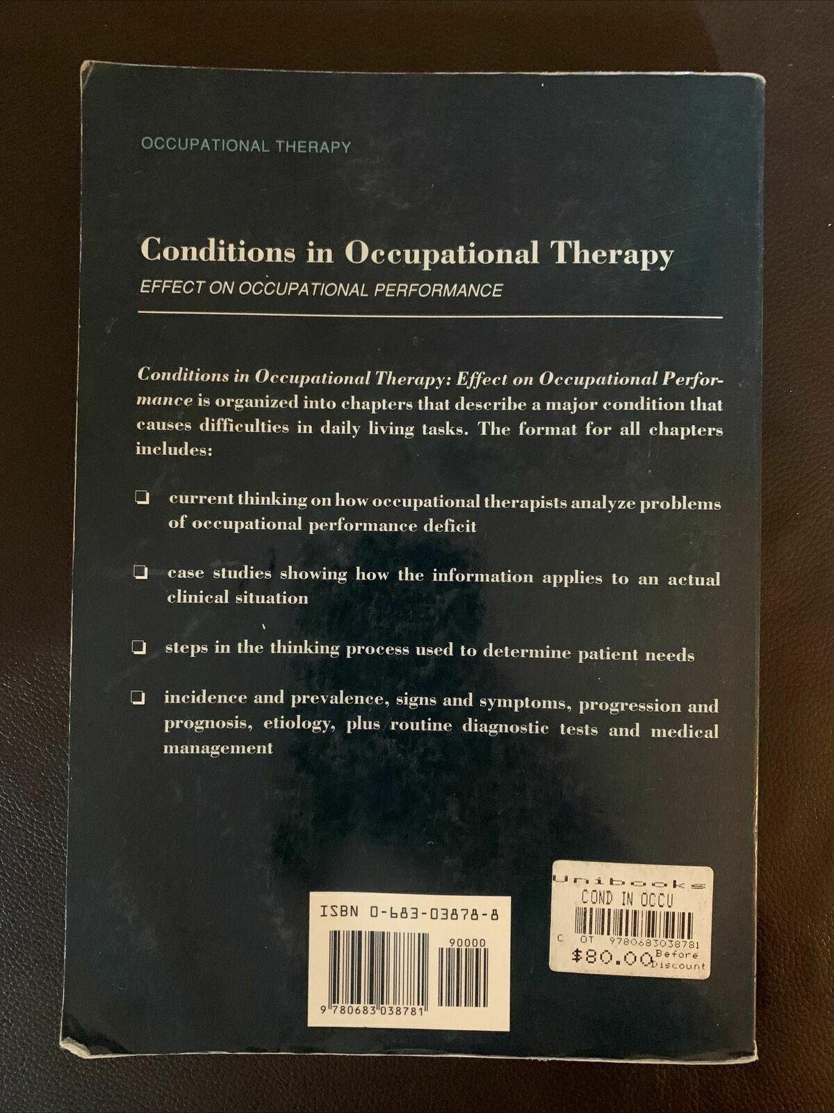 Conditions In Occupational Therapy: Effect On Occupational Performance