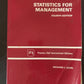 Statistics For Management Fourth Edition
