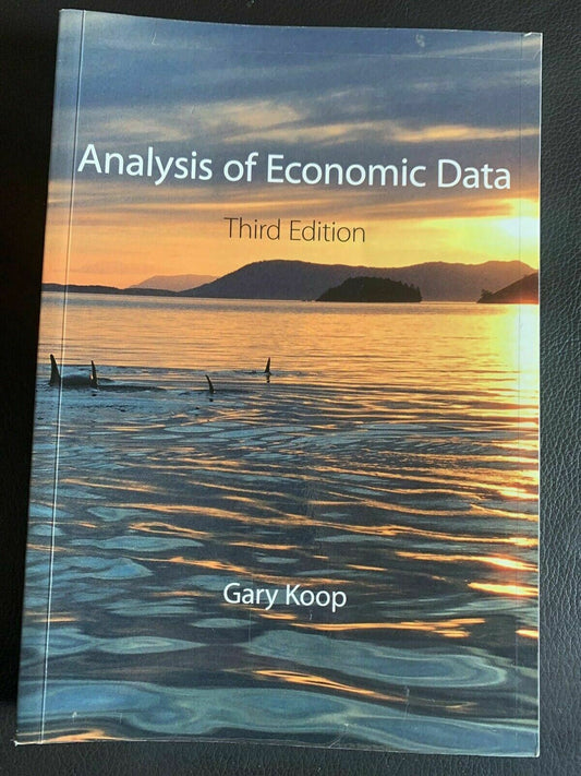 Analysis of Economic Data by Gary Koop 3rd Edition