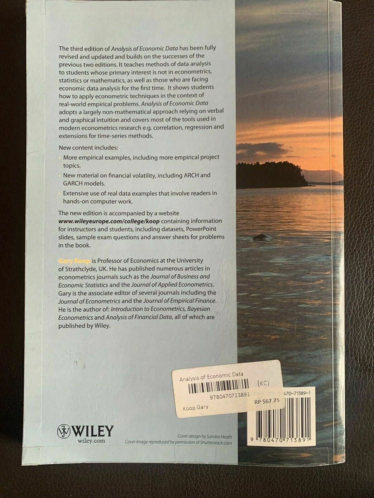 Analysis of Economic Data by Gary Koop 3rd Edition