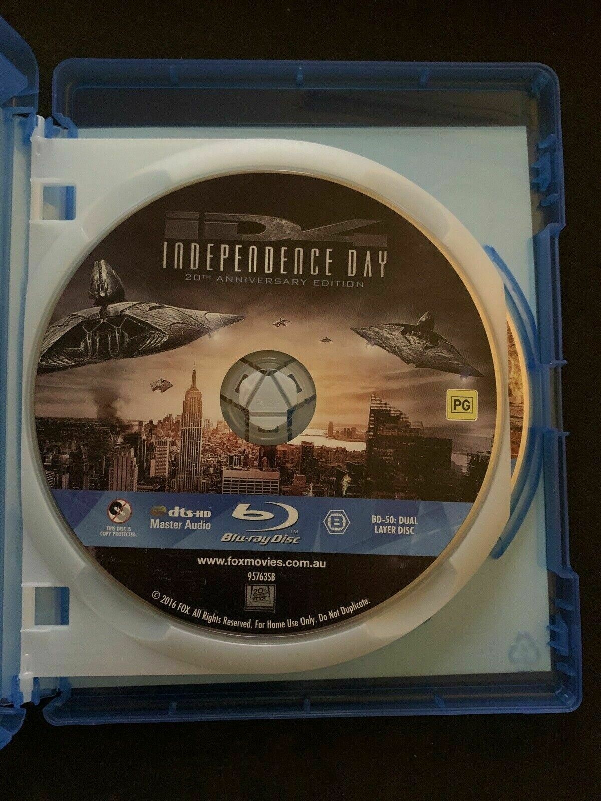Independence Day (Blu-ray, 1996, 2-Disc Set) Region B