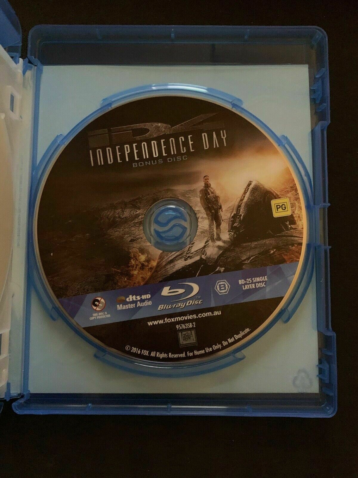 Independence Day (Blu-ray, 1996, 2-Disc Set) Region B
