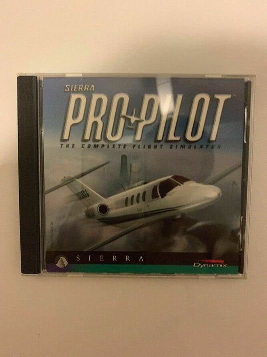 Sierra Pro Pilot - The Complete Flight Simulator PC CD 1997 Retro Vintage Game