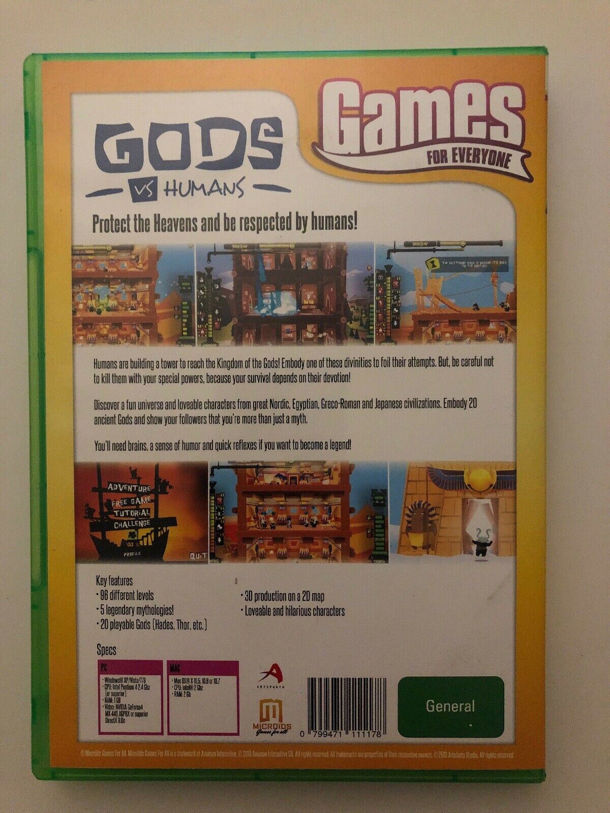 GODS Vs Humans PC - Strategy Simulation Management Game