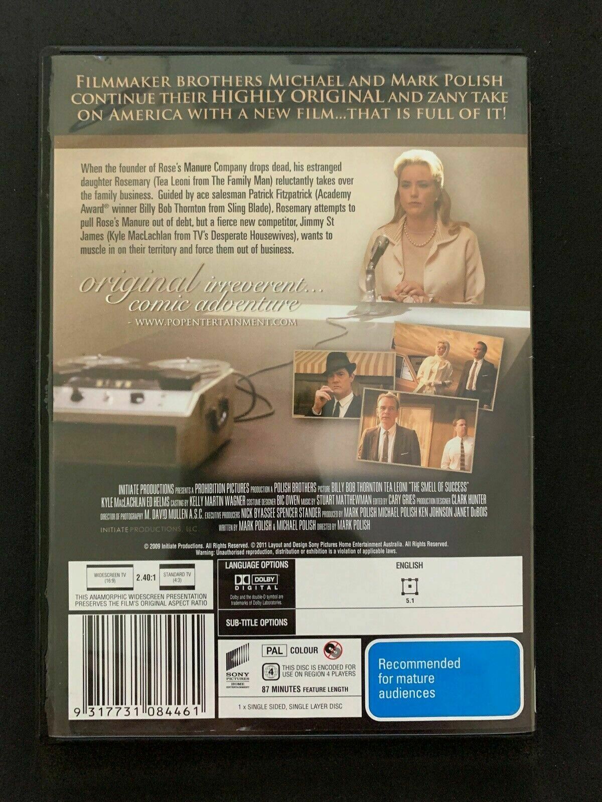 The Smell of Success (DVD, 2009) Billy Bob Thornton, Téa Leoni