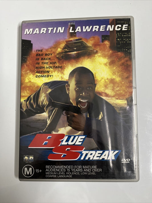 Blue Streak (DVD, 1999) Martin Lawrence, Luke Wilson, Dave Chappelle Region 4