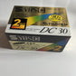 Fujifilm S-VHS-C DC 30 Cassette Tape 2 Pack  NEW Sealed