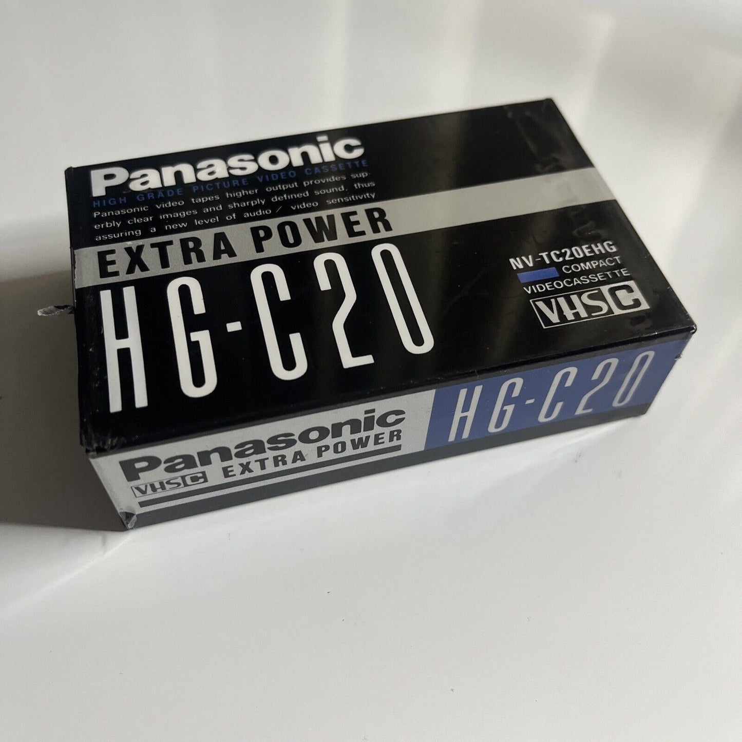 Panasonic VHS-C Extra Power HG-C20 VHSC Cassette Tape NV-TC20EHG 20min NEW Seale