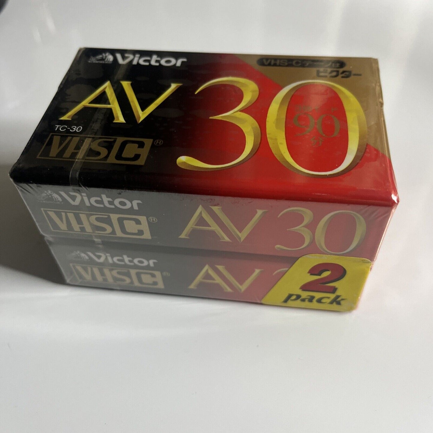 Victor VHS-C 2 Pack AV30 Cassette Tape  NEW Sealed