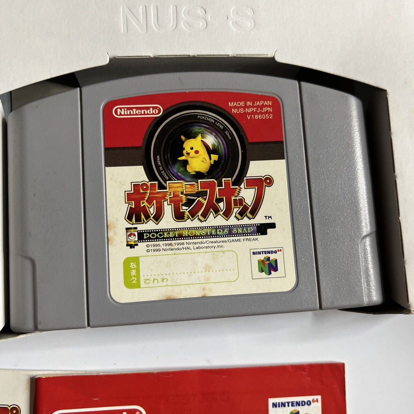 Pokemon Snap + Stickers  Nintendo 64 NTSC-J JAPAN N64 Game Complete