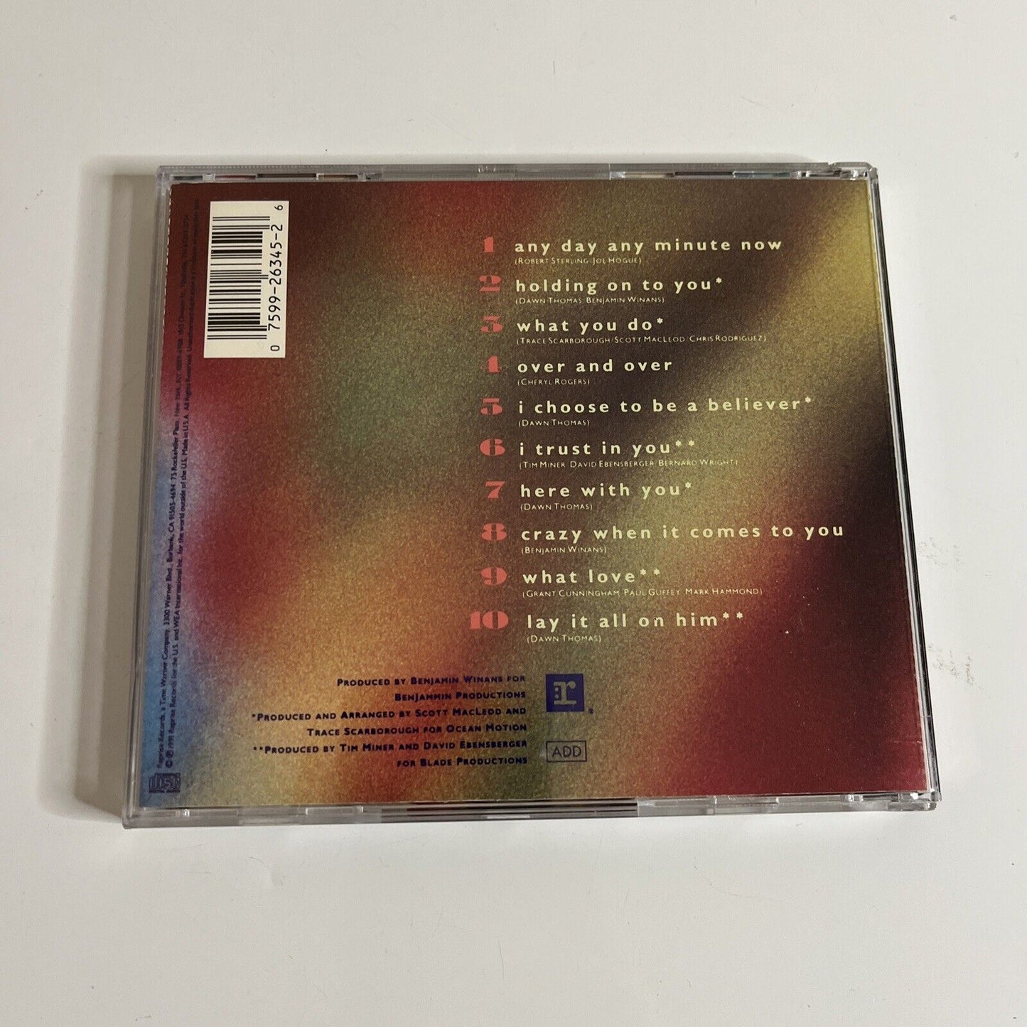 Over & Over by Margaret Bell (CD, 1991) Reprise Records