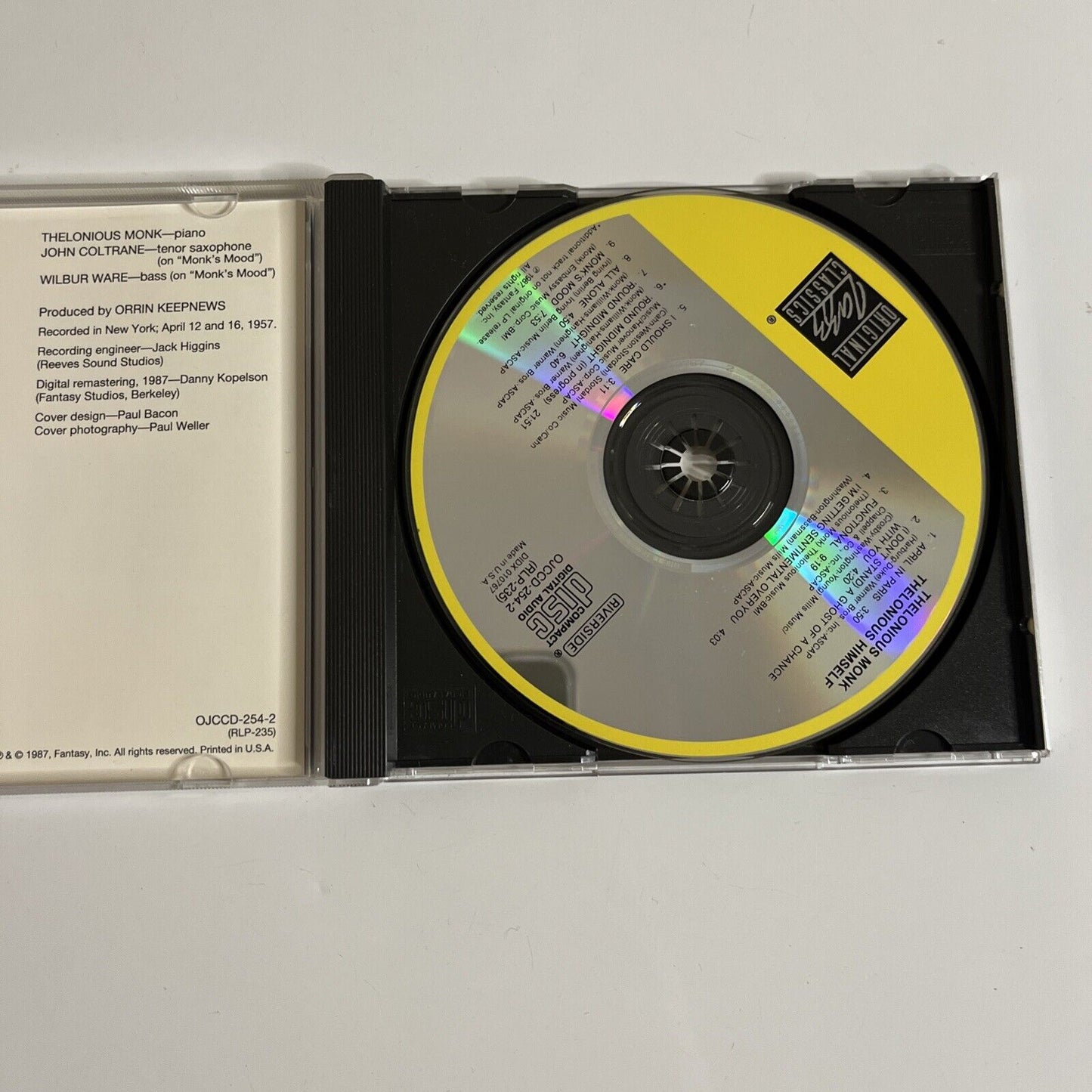 Thelonious Himself by Thelonious Monk (CD, 1987) Jazz