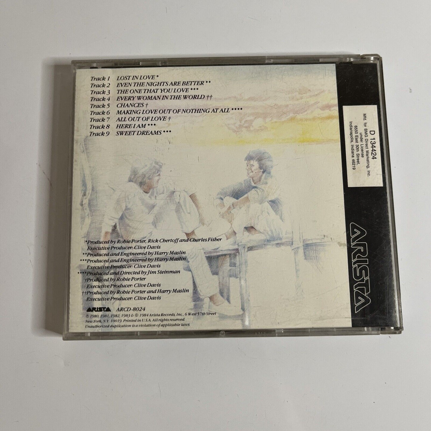 Air Supply – Greatest Hits (CD, 1984) Album Japan Release ARCD-8024