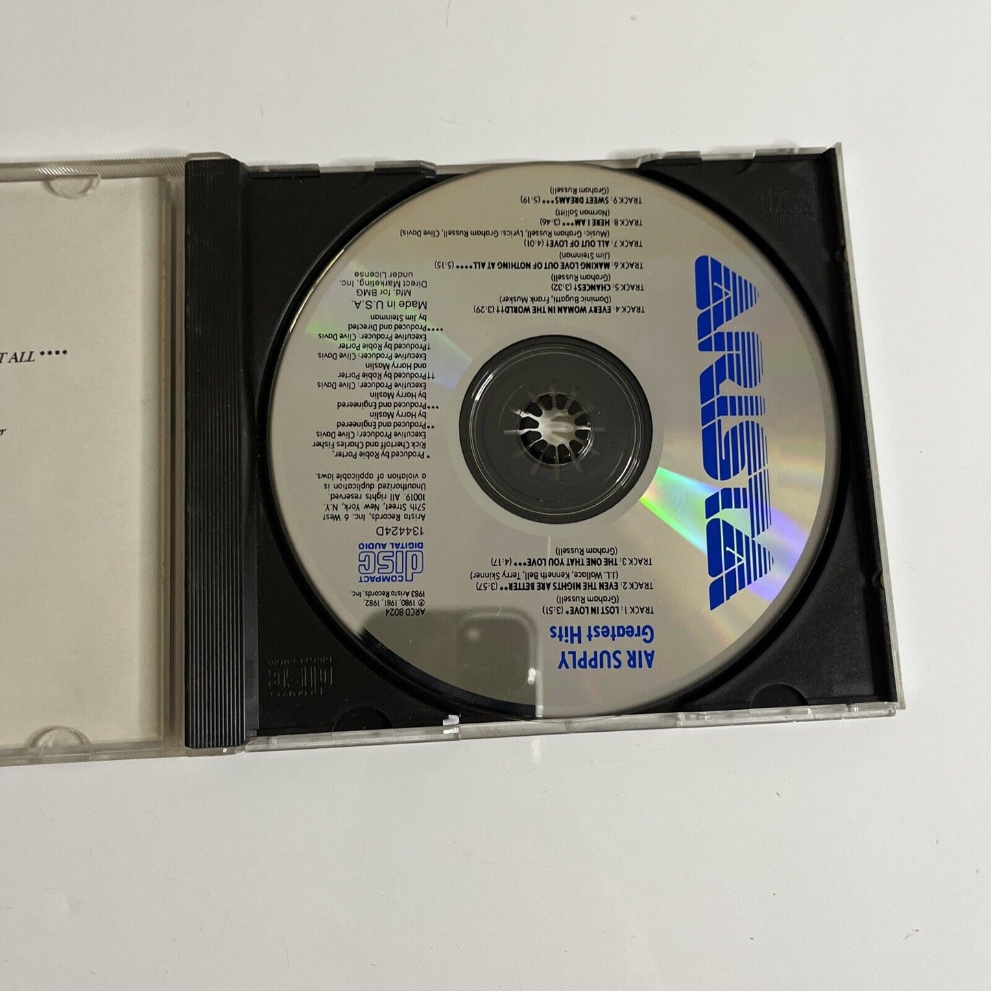 Air Supply – Greatest Hits (CD, 1984) Album Japan Release ARCD-8024