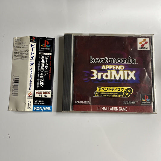 Beatmania Append 3rd Mix PS1 Sony PlayStation NTSC-J JAPAN Game Complete