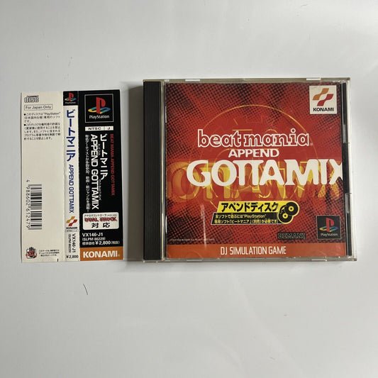 Beatmania Append Gottamix  PS1 Sony PlayStation NTSC-J JAPAN Game Complete