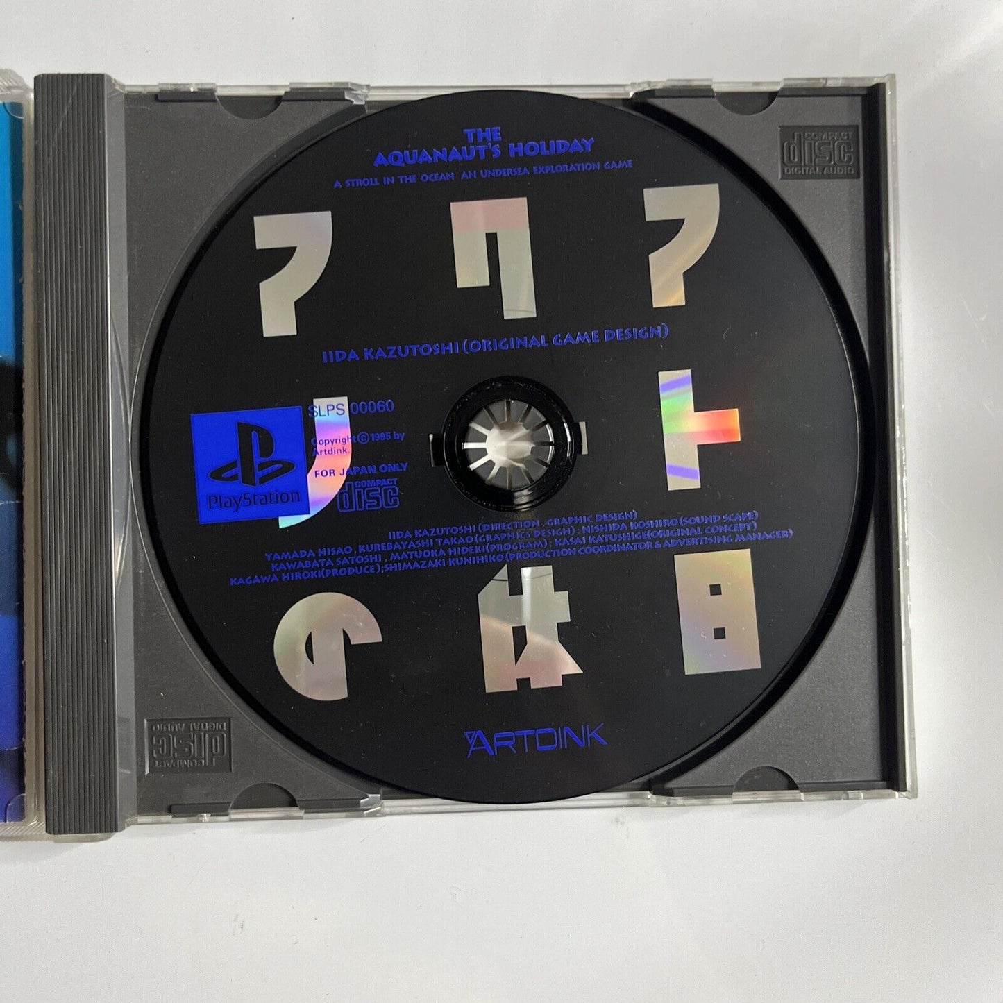 The Aquanaut's Holiday  PS1 Sony PlayStation NTSC-J JAPAN 1995 Game