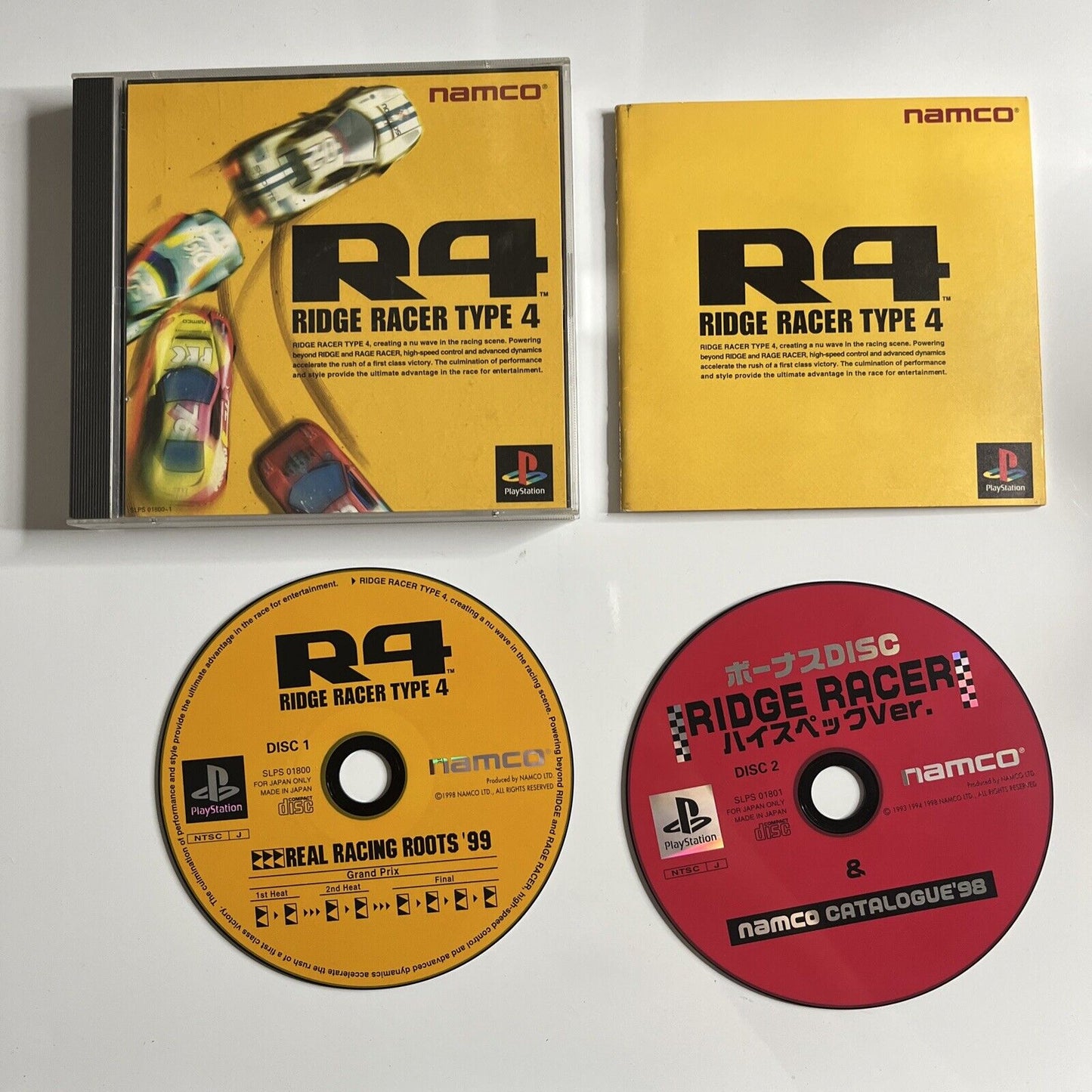 R4 Ridge Racer Type 4  PS1 Sony PlayStation NTSC-J JAPAN Namco Racing Game