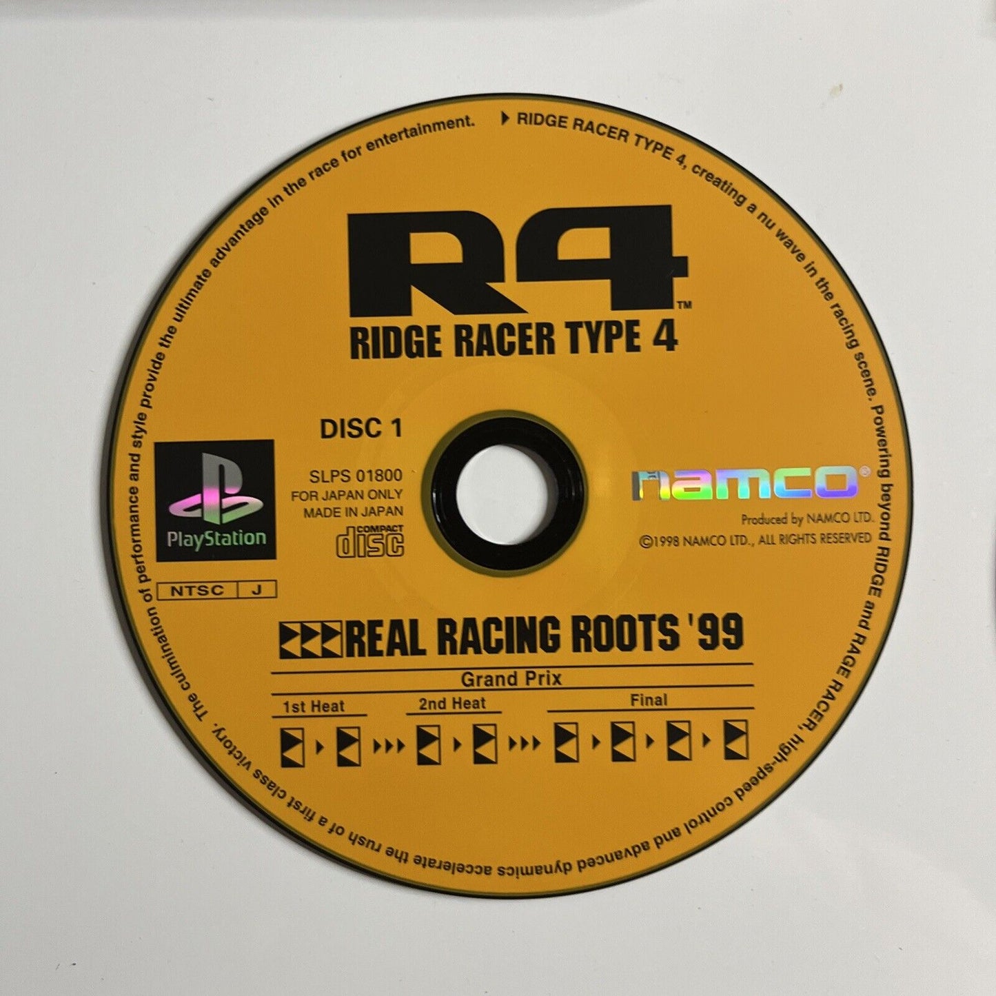 R4 Ridge Racer Type 4  PS1 Sony PlayStation NTSC-J JAPAN Namco Racing Game