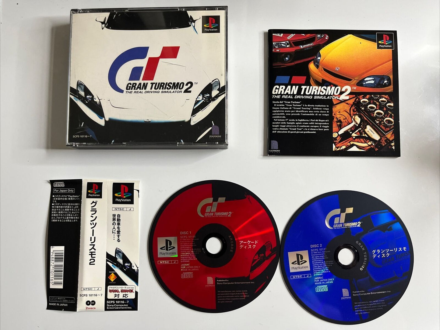 Gran Turismo 2  PS1 Sony PlayStation NTSC-J JAPAN Racing 1999 Complete
