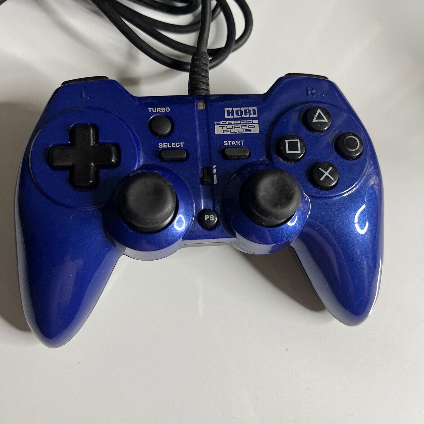 Hori Horipad 3 Turbo Plus Sony PlayStation PS3 Controller Rapid Fire Blue