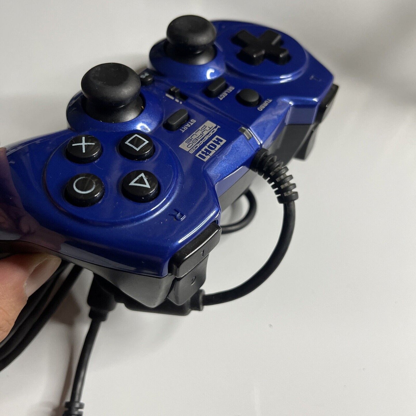 Hori Horipad 3 Turbo Plus Sony PlayStation PS3 Controller Rapid Fire Blue