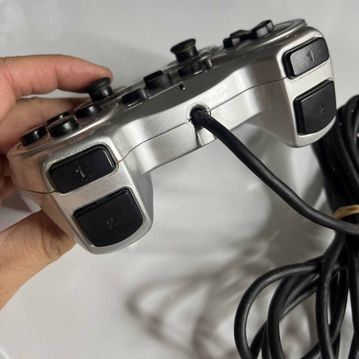 Hori Horipad 3 Turbo Sony PlayStation 3 PS3 Controller USB Silver with Turbo