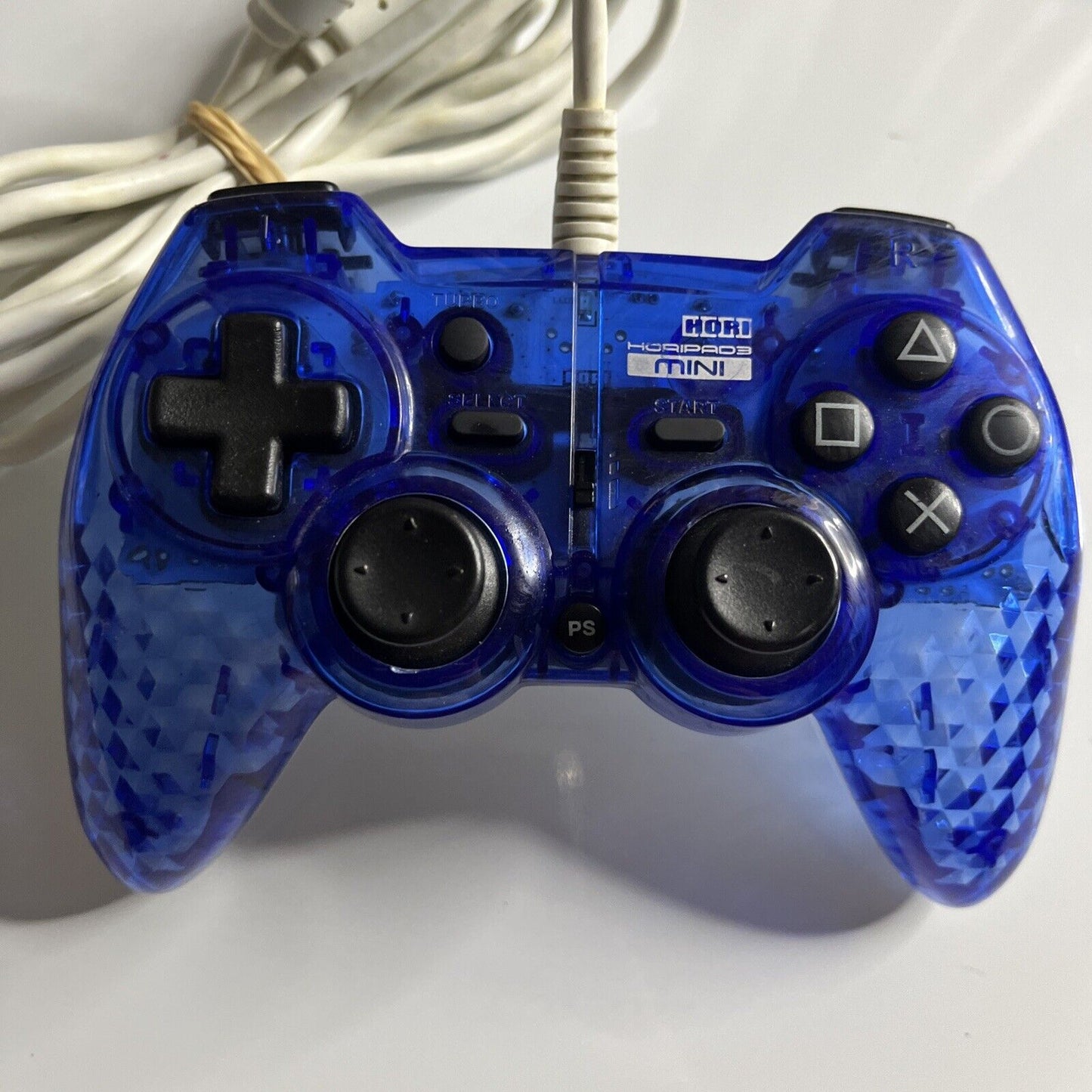 Hori Horipad 3 Mini Blue Transparent Sony PS3 Controller with Turbo Function