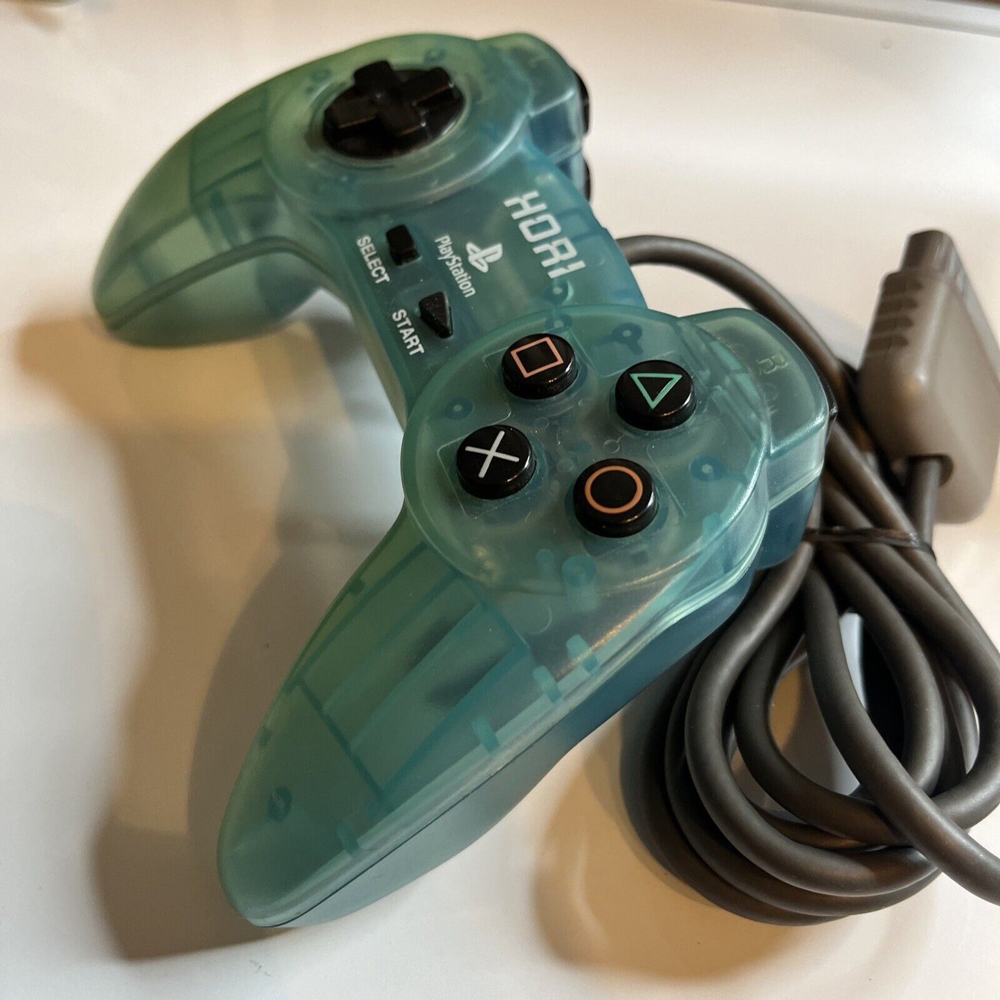 Hori Sony PlayStation PS1 Emerald Green Controller Gamepad SLPH 0013