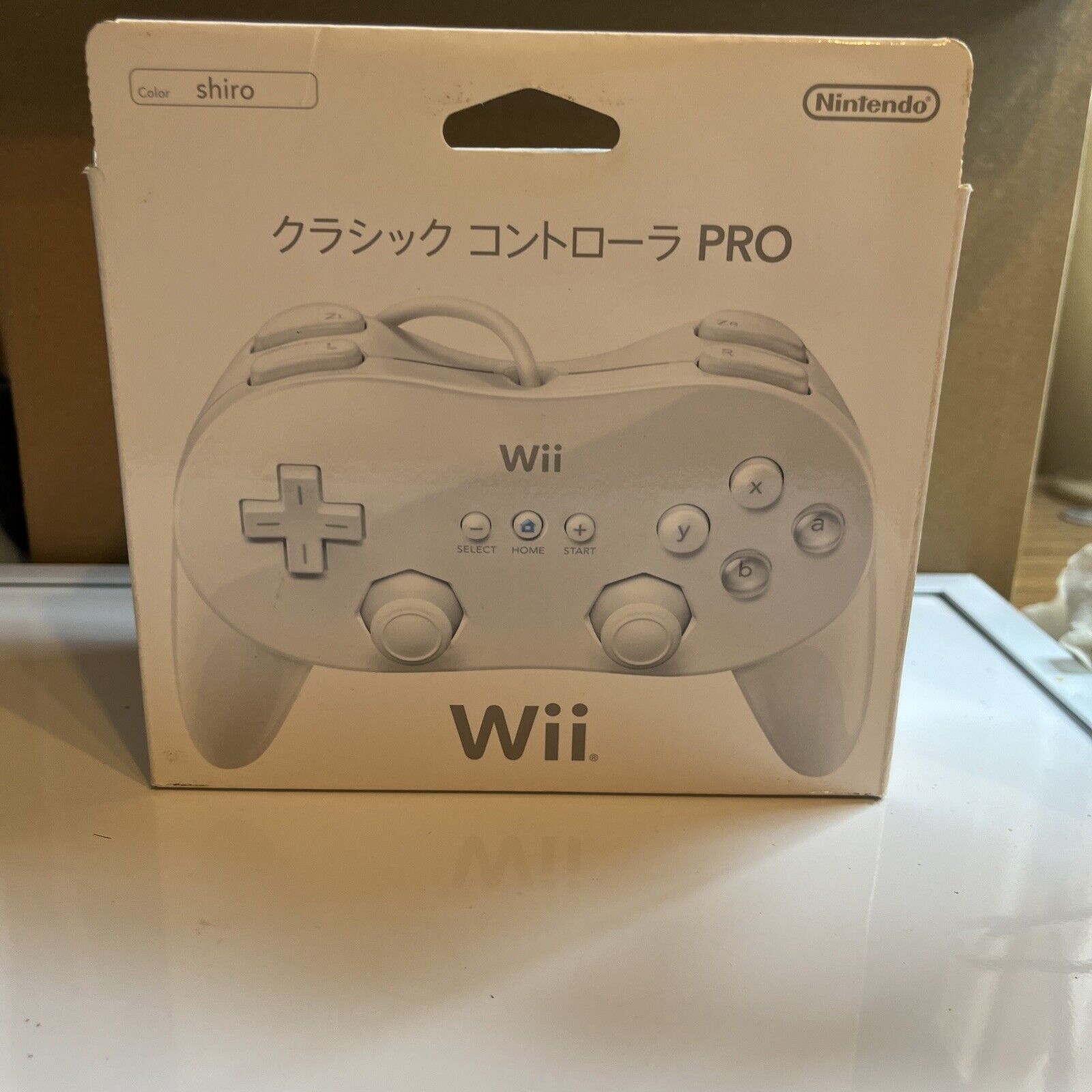 Official Nintendo Wii Classic Pro Controller Professional Genuine Whit ...