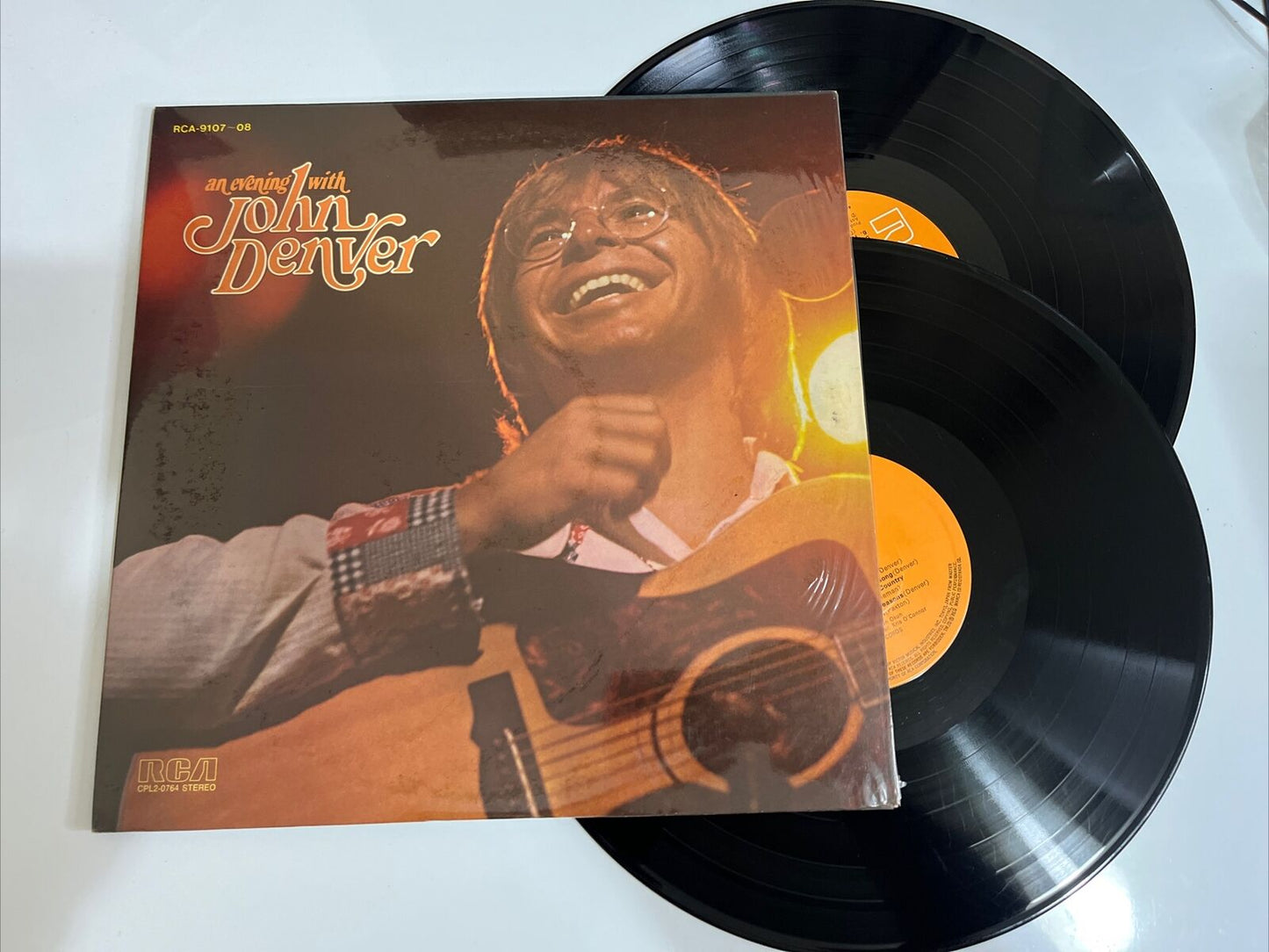 John Denver – An Evening With John Denver 2x LP 1975 Vinyl Record RCA-9107