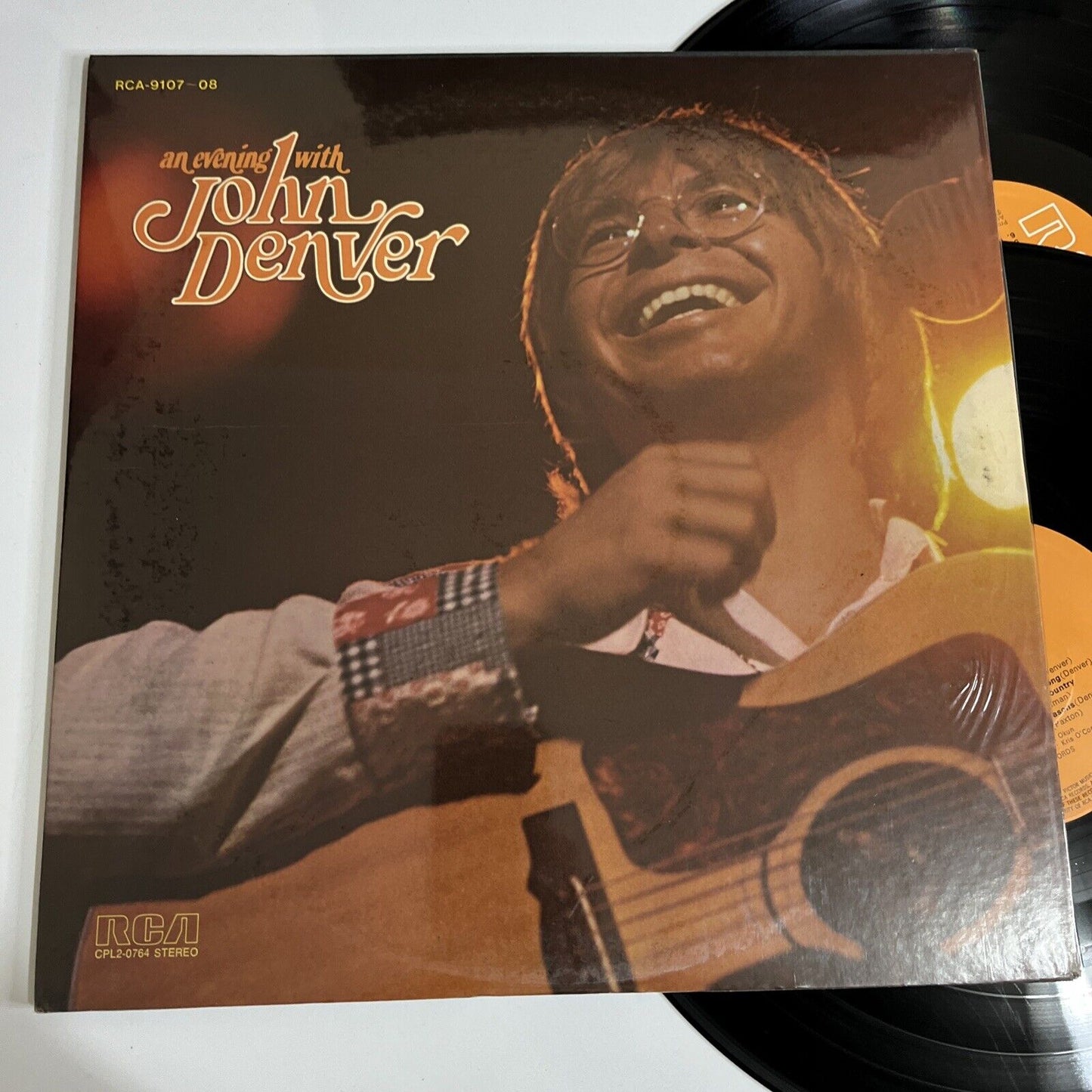 John Denver – An Evening With John Denver 2x LP 1975 Vinyl Record RCA-9107