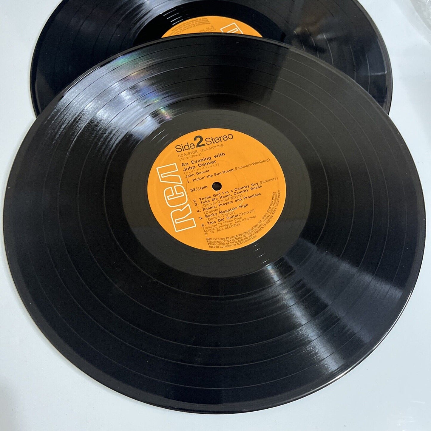 John Denver – An Evening With John Denver 2x LP 1975 Vinyl Record RCA-9107