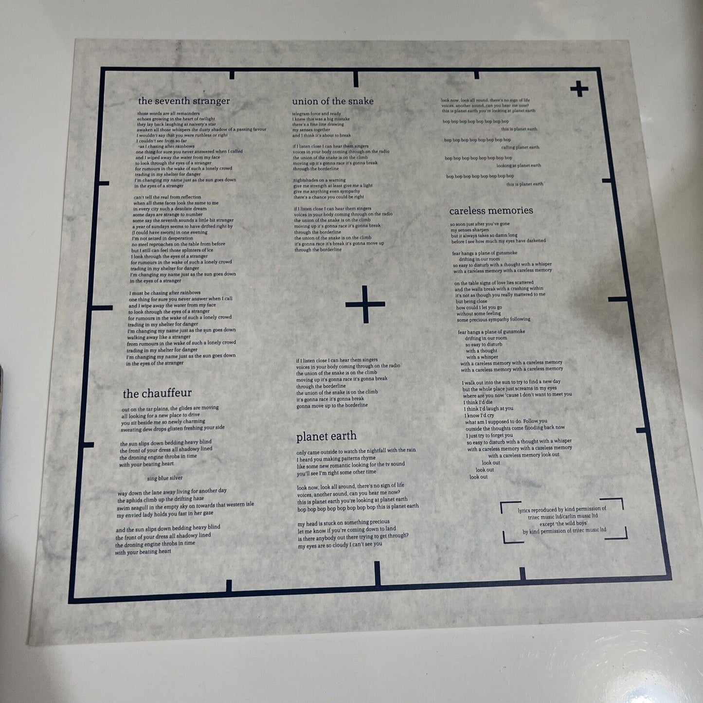 Duran Duran – Arena LP 1984 Vinyl Record Gatefold EMS-91095