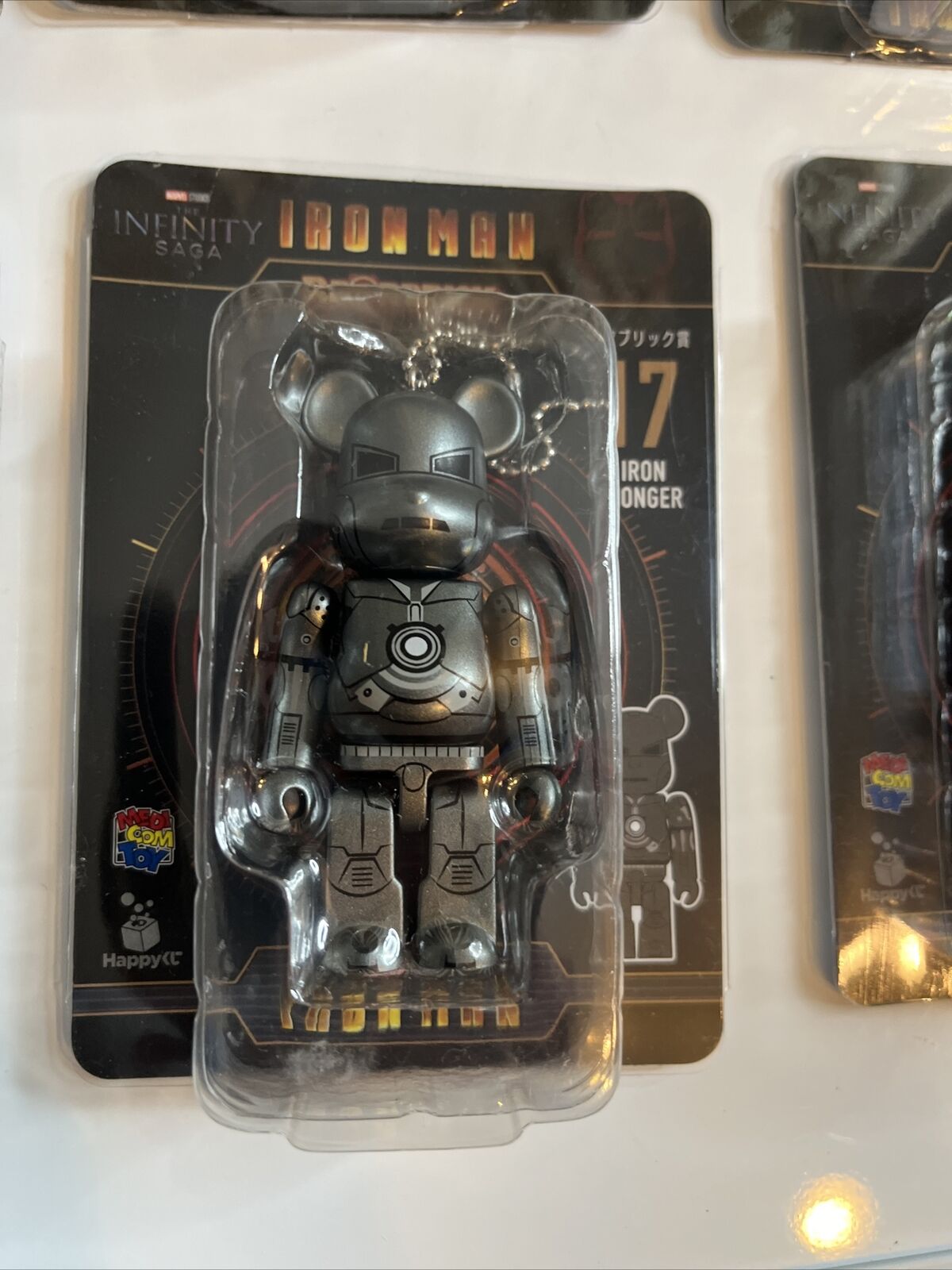 6x Iron Man Bearbrick Keyring Action Figure NEW