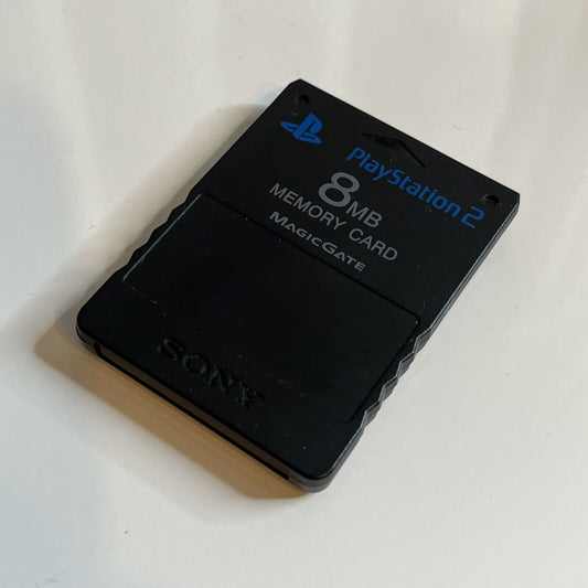 Authentic Genuine Sony PlayStation 2 8MB Memory Card Black SCPH-10020