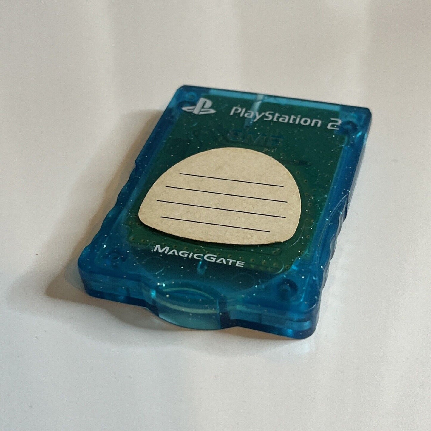 PlayStation 2 Memory Card MagicGate Kotobuki KMC20J Blue Transparent