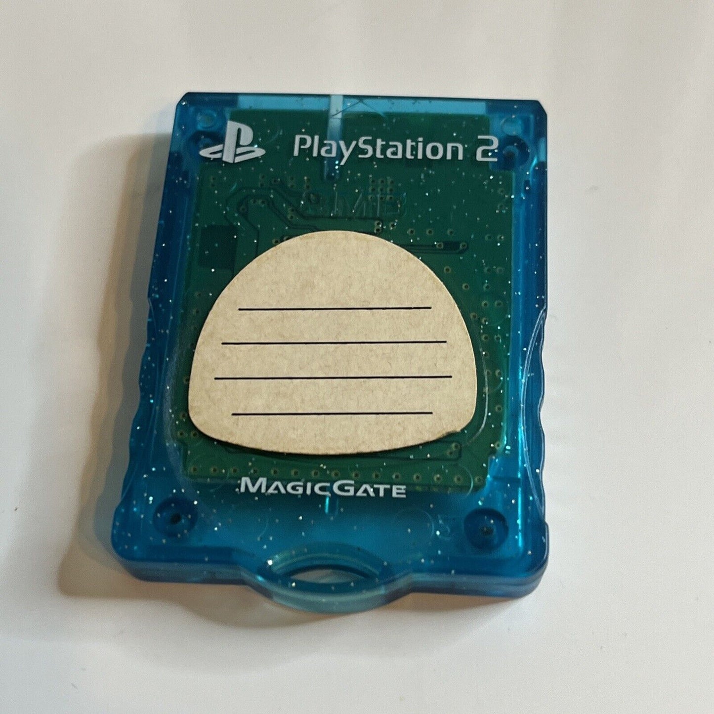 PlayStation 2 Memory Card MagicGate Kotobuki KMC20J Blue Transparent
