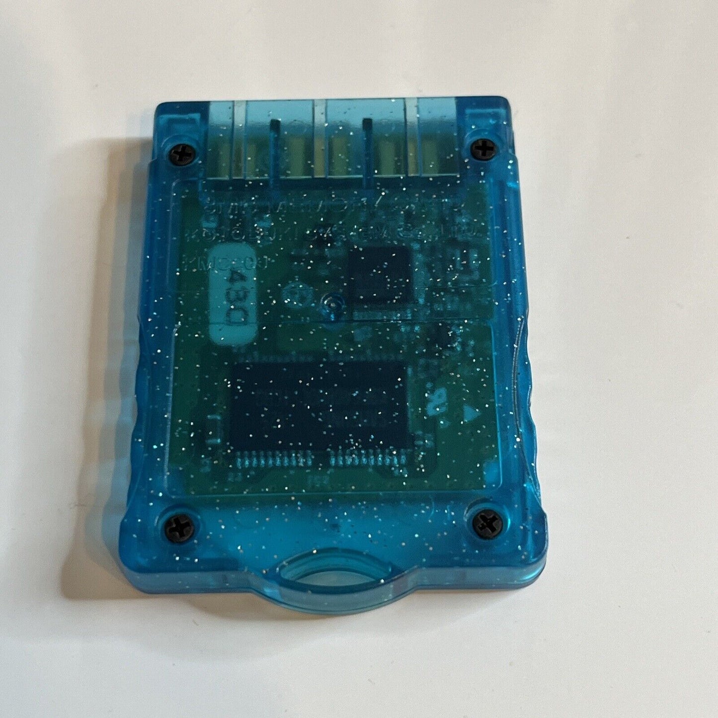 PlayStation 2 Memory Card MagicGate Kotobuki KMC20J Blue Transparent ...