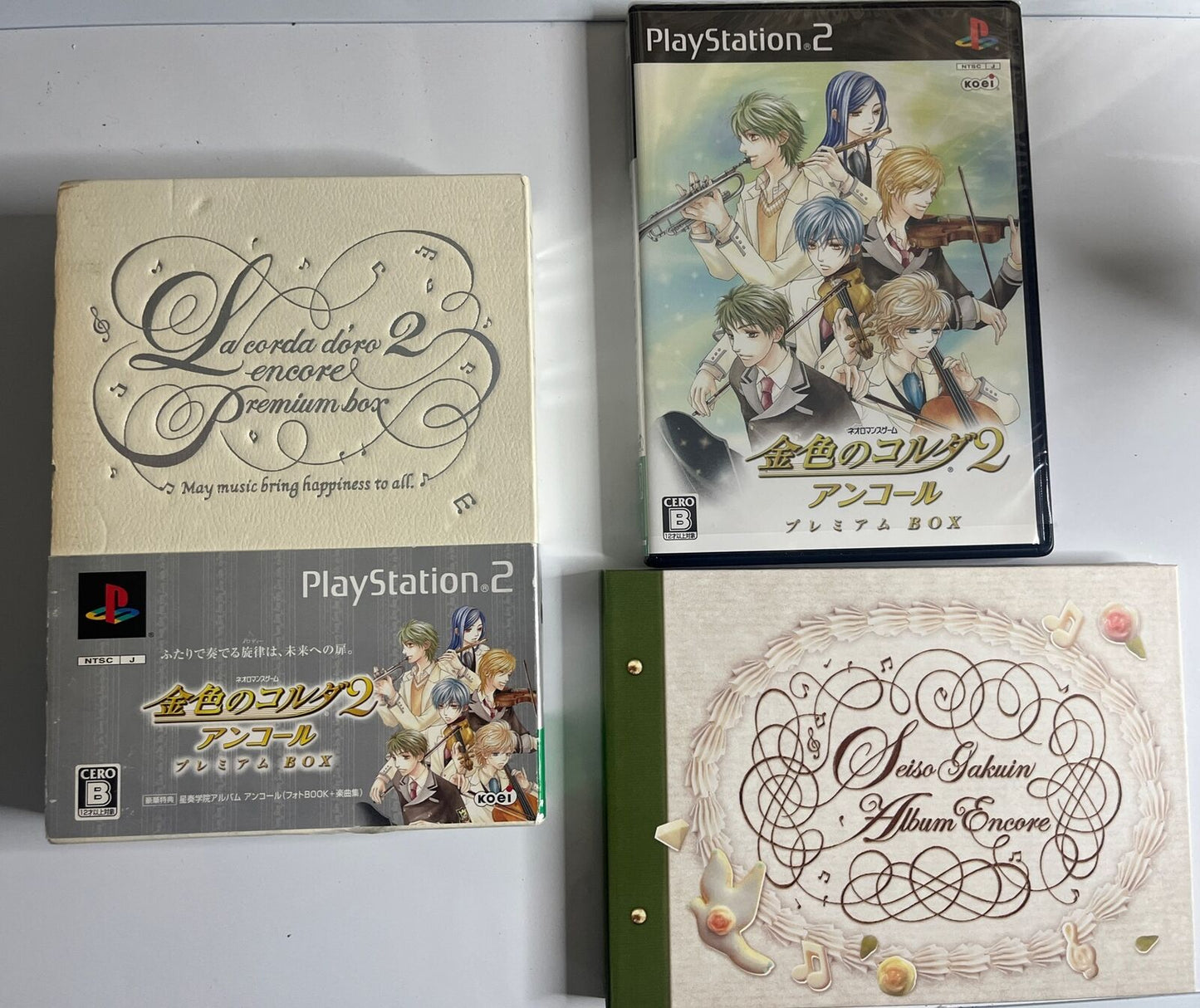 Kiniro no Corda 2 Anchor Premium Box PS2 Sony PlayStation NTSC-J JAPAN Complete