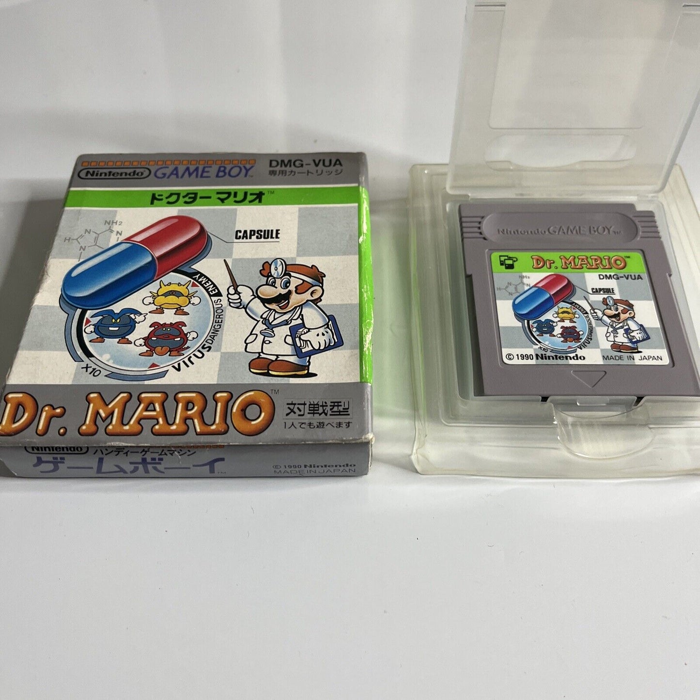 Dr Mario Boxed  Nintendo Gameboy GB JAPAN 1990 Game