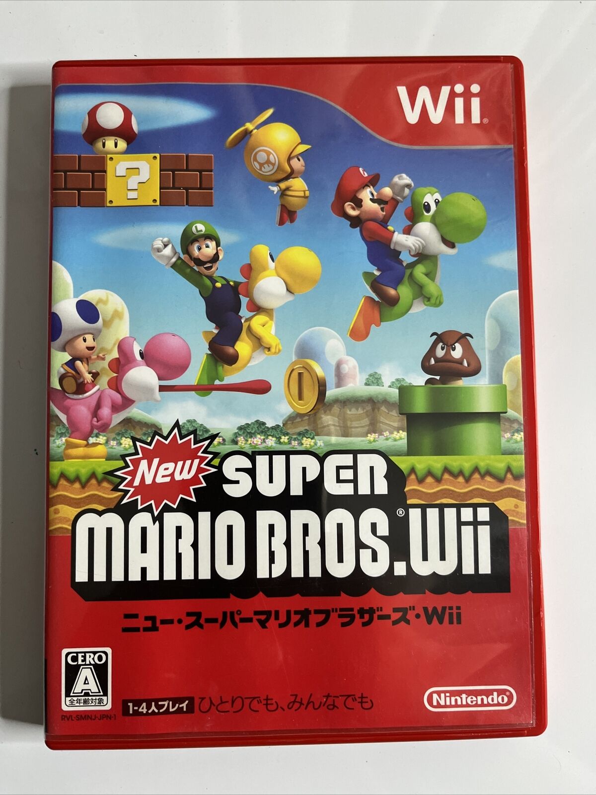New Super Mario Bros Wii Nintendo Wii NTSC-J Japanese Game Complete