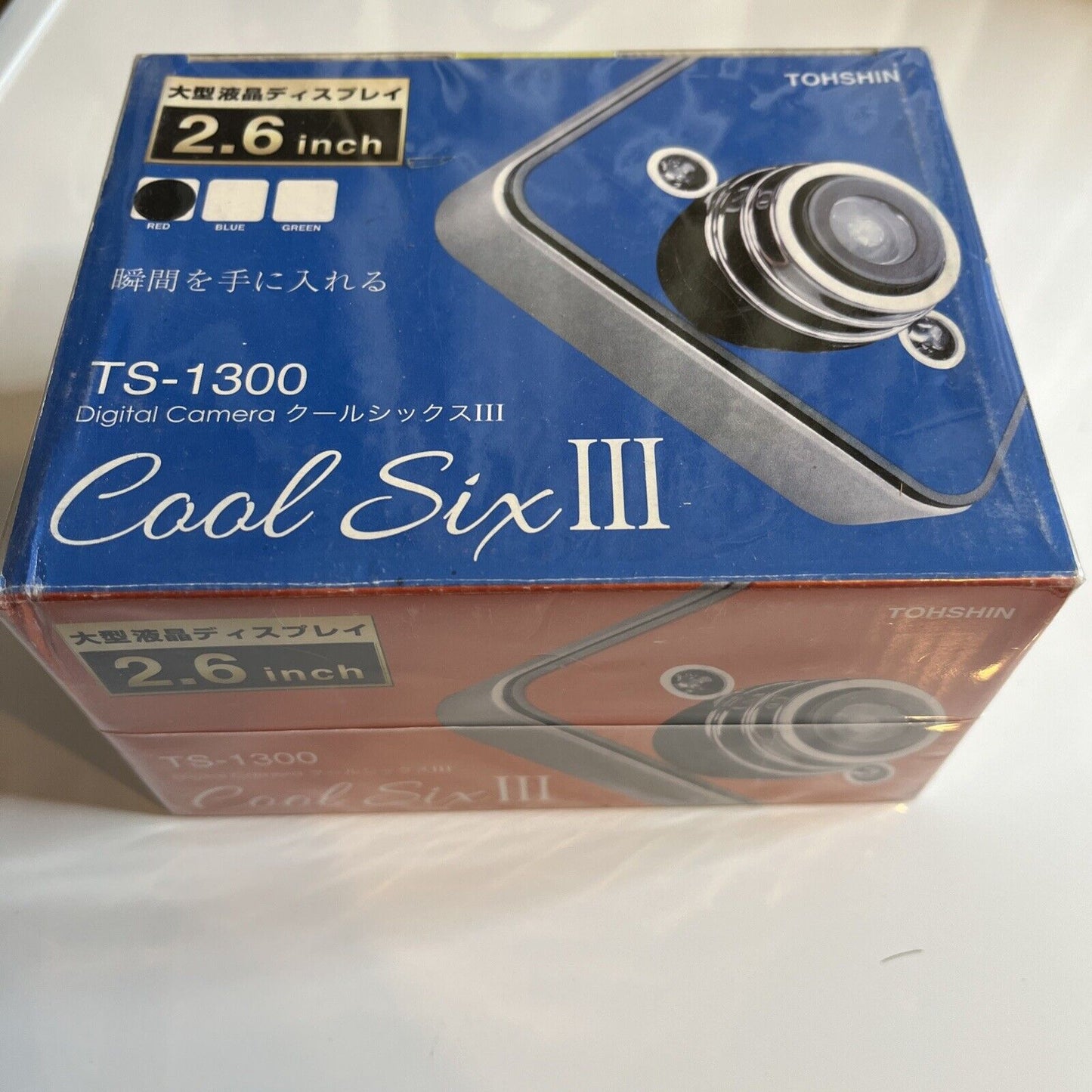 Tohshin Cool Six III Digital Camera 3 MP 2.6" TS-1300 Red  NEW