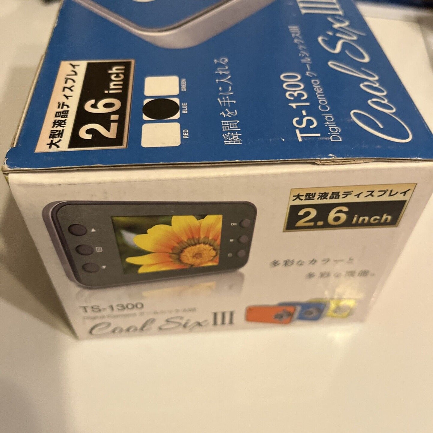 Tohshin Cool Six III Digital Camera 3MP 2.6" LCD TS-1300 Blue  NEW