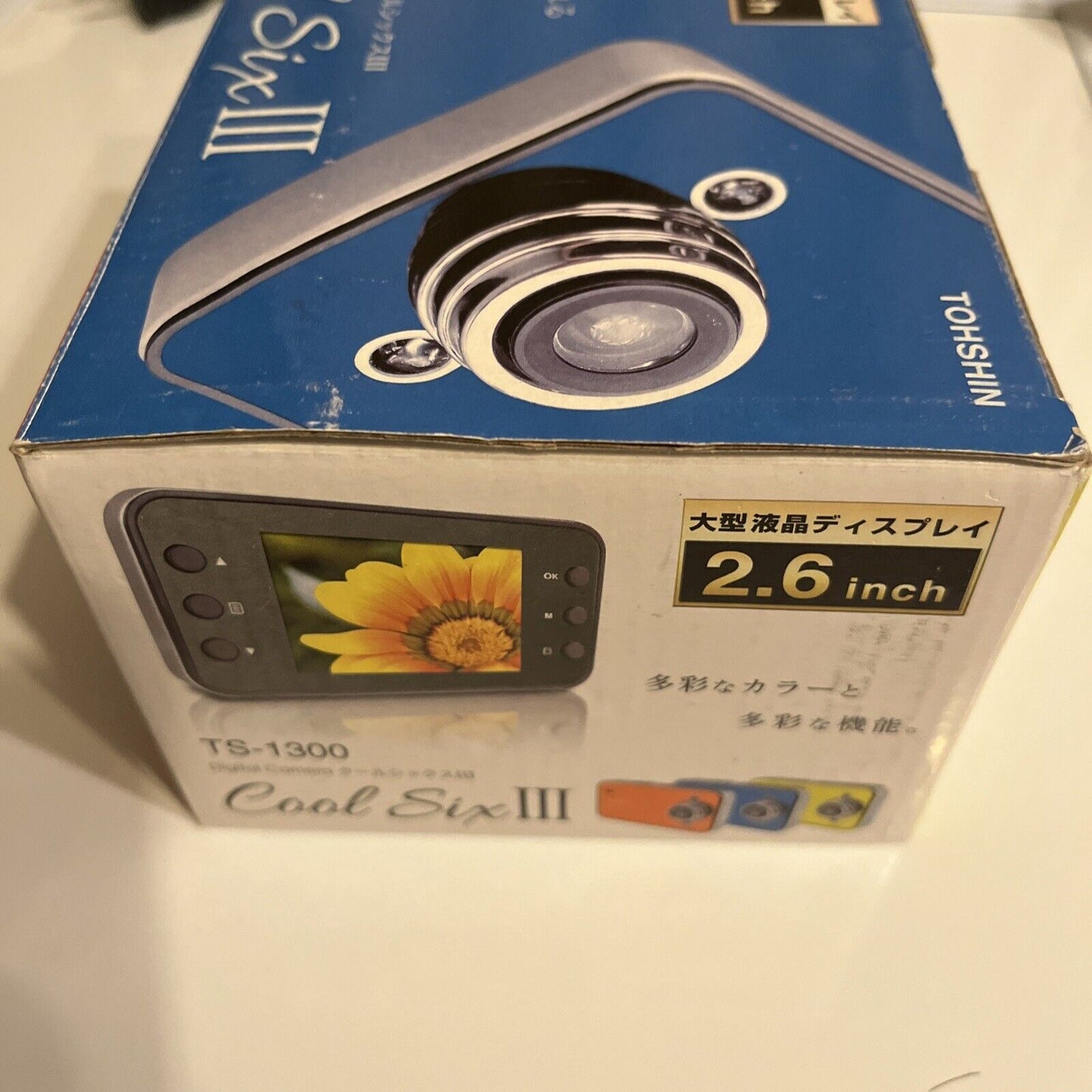 Tohshin Cool Six III Digital Camera 3MP 2.6" LCD TS-1300 Blue  NEW