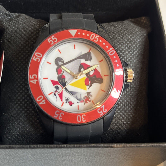 Official Disney Pixar Incredibles 2 Watch Red Black  DEJE112 NEW