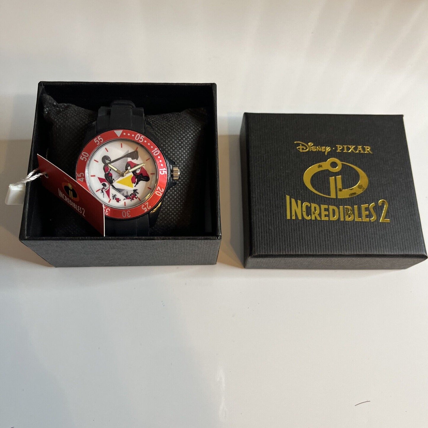 Official Disney Pixar Incredibles 2 Watch Red Black  DEJE112 NEW