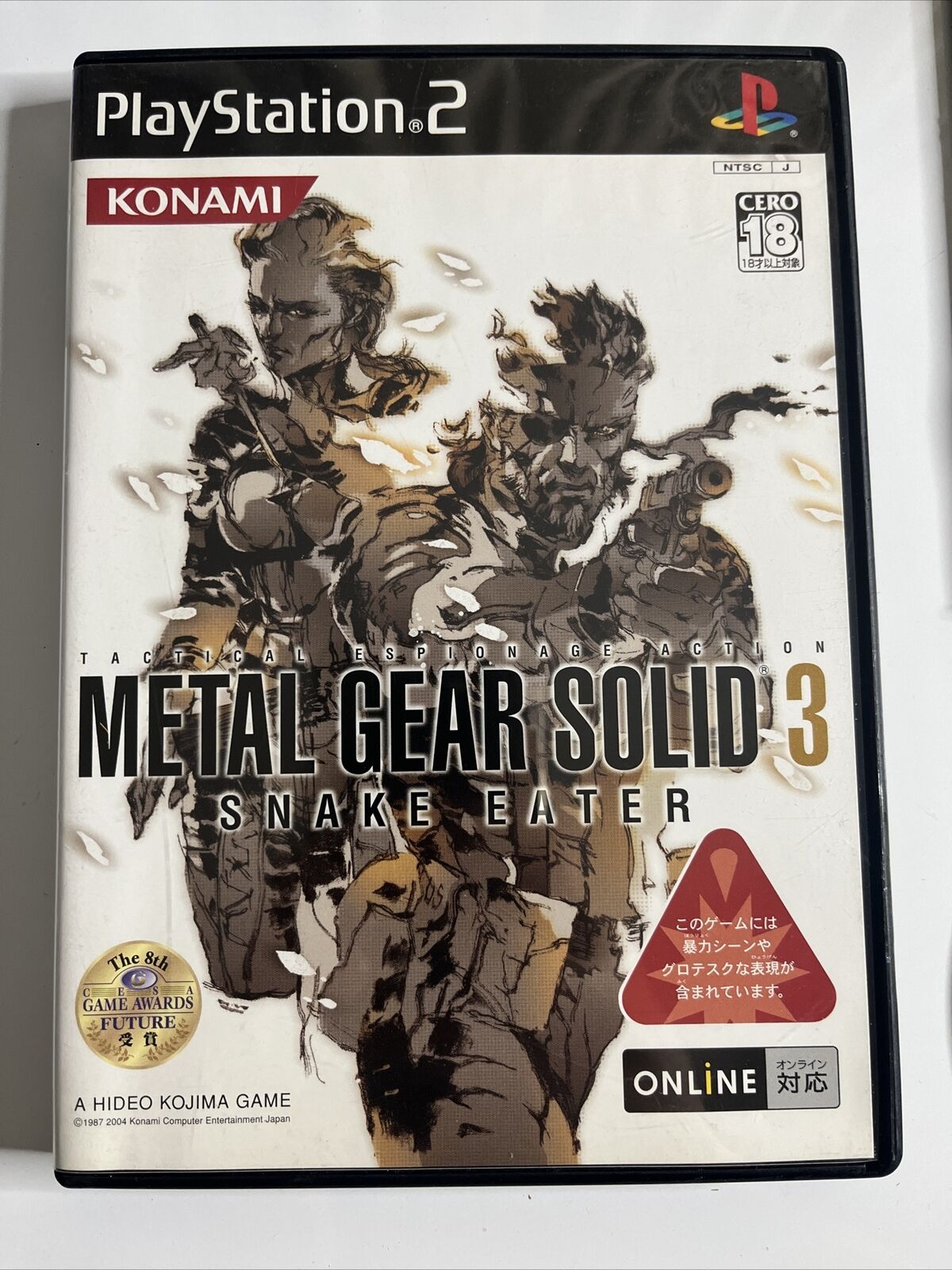 Metal Gear Solid 3 Snake Eater  PS2 Sony PlayStation NTSC-J JAPAN Game Complete