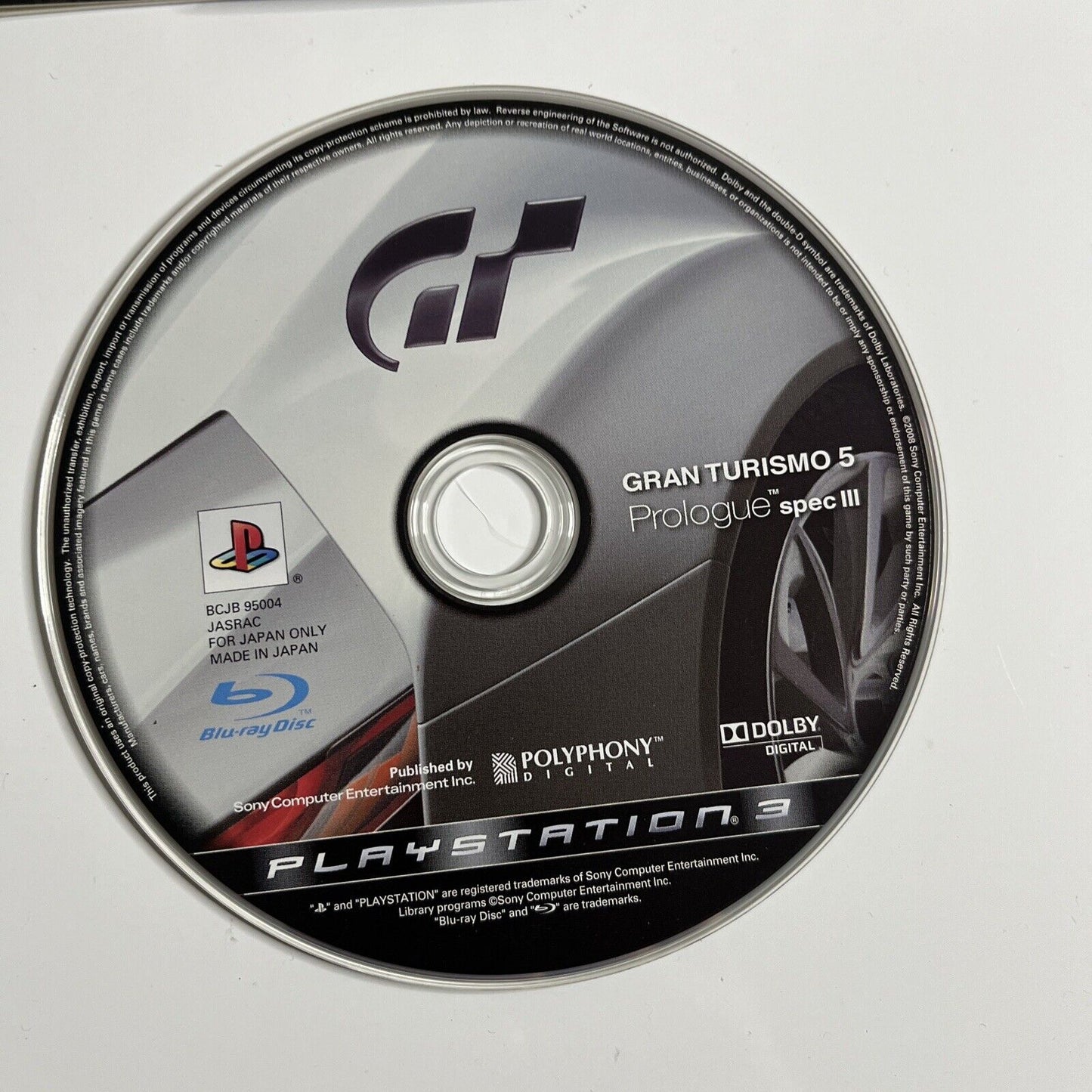 Gran Turismo 5 Prologue Spec III PS3 Sony PlayStation 3 JAPAN Game Complete